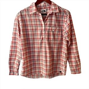 The North Face Gauze Organic Cotton Plaid Shirt S